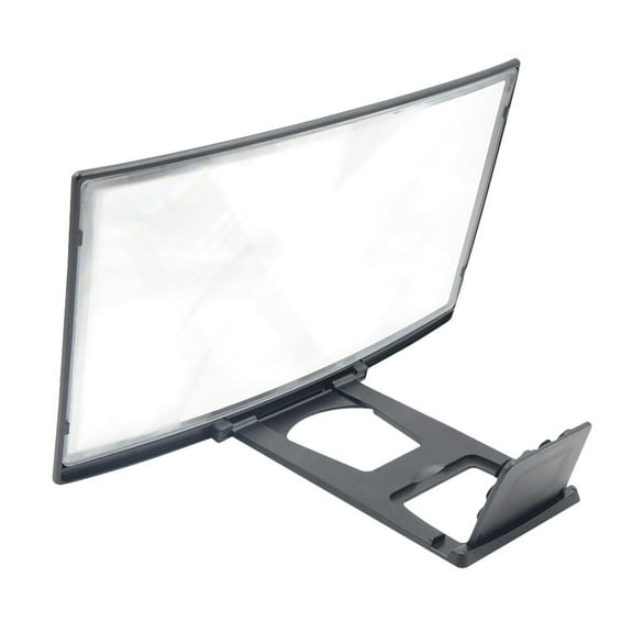 ROSENICE 1Pc 3D Phone Screen Magnifier with Curved Design for Clear View and Neck Comfort 12in