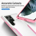 thumbnail image 3 of for Samsung Galaxy S24 Ultra Case, Phone Case Heavy Duty 2 in 1 Full Body Rugged Shockproof Hybrid Hard PC Soft TPU Bumper Drop Protective Girls Women Boy Men Covers for Galaxy S24 Ultra, White+Pink, 3 of 7