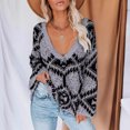 thumbnail image 1 of Suéter de punto holgado de talla grande para mujer, moda de otoño e invierno, 1 of 1