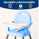 thumbnail image 4 of Silla Periquera Para Bebe Alta Plegable Portatil 3 En 1 Modelo Azul, 4 of 4