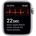 thumbnail image 5 of Apple Watch Series 5 (GPS + Cellular 4G LTE, 40mm) - Silver Aluminum Case with White Sport Band - Used (Good Condition), 5 of 5