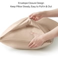 thumbnail image 6 of DISEN Body Pillow Case Cover, Rayon Made from Bamboo, Cooling Body Pillow Cover for Hot Sleepers and Night Sweats, Breathable & Silky Soft Full Long Pillow Case (Taupe, 20x54 Inches), 6 of 8