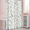 thumbnail image 5 of Shower Curtain Green Leaf Shower Curtains for Bathroom Decor, Waterproof Polyester Shower Curtain Set with Hooks, Extra Long 72" x 84" Spring Leaf, 5 of 9