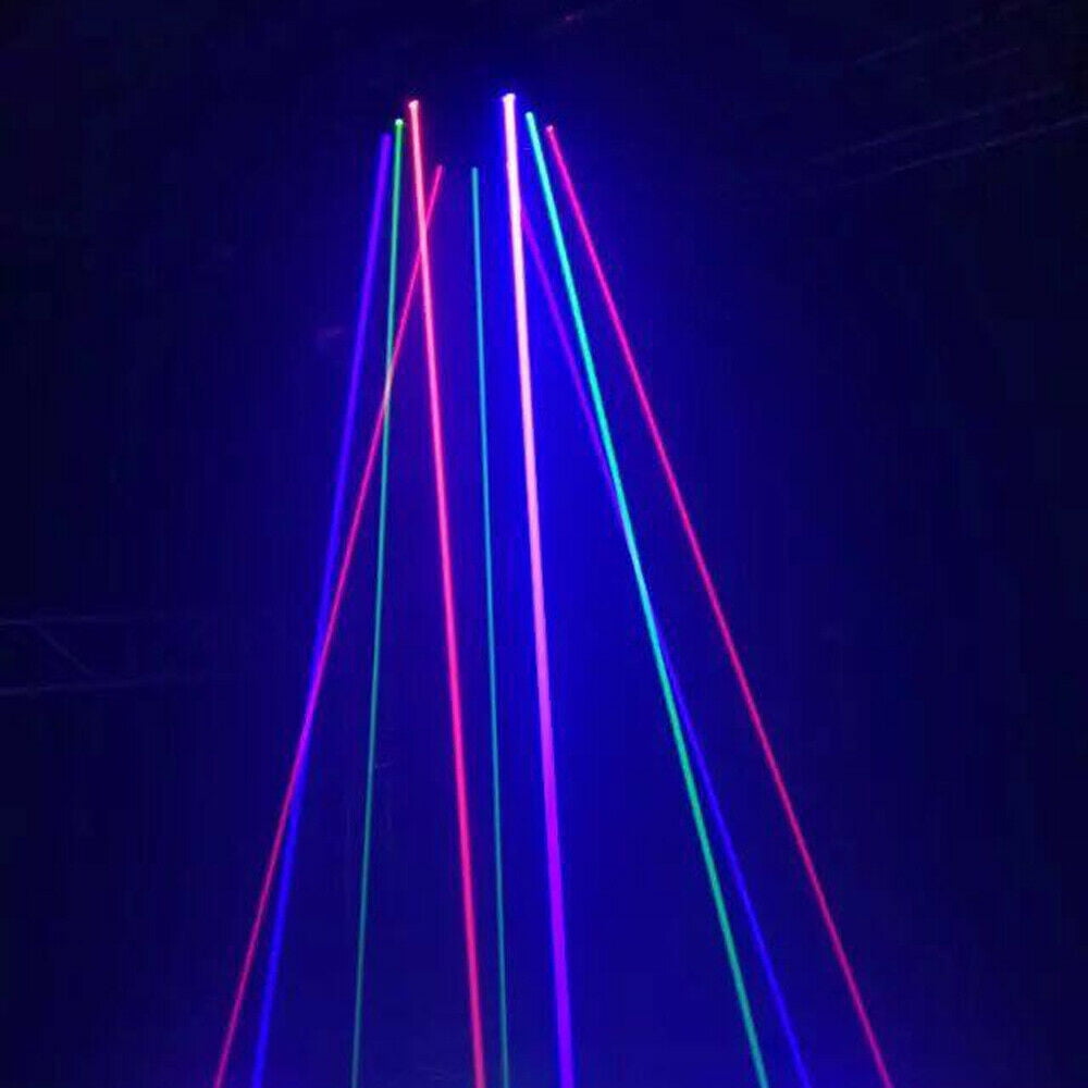 9 Eyes Beam Laser Moving Head Light Full Color RGB DJ Stages Lighting Fixture US