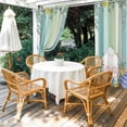 thumbnail image 4 of Outdoor Curtains for Patio Waterproof, Cute Easter Bunny Outdoor Privacy Panels Grommet, Eucalyptus Leaves Colorful Eggs Wooden Blackout Outside Curtains for Porch/Cabana 54"x95", 1 Panel, 4 of 8