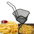 thumbnail image 2 of Ramiter Electroplate Stainless Steel Mini Frying Net Square Block Mesh Kitchen Tools Outdoor Rubber Mats, 2 of 5