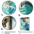 thumbnail image 3 of Designart "Pier Reflections Beach Photo VII" Nautical & Beach Floater Framed Wall Art Print, 3 of 7