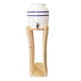 thumbnail image 1 of Curved Natural Water Stand with Beverage Dispenser - Blue Stripe - 2.5 Gallon Capacity, 1 of 4