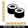 thumbnail image 2 of Sushi Roll Pair Self-Inking Rubber Stamp Ink Stamper - Black Ink - Large 1-1/2 Inch, 2 of 7