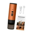 thumbnail image 2 of Tnarru Capsule Coffee Machine Car Espresso Maker for Camping Outdoor Indoor Kitchen Orange, 2 of 8