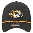 thumbnail image 2 of Men's New Era  Black Missouri Tigers Rope 39THIRTY Flex Hat, 2 of 5