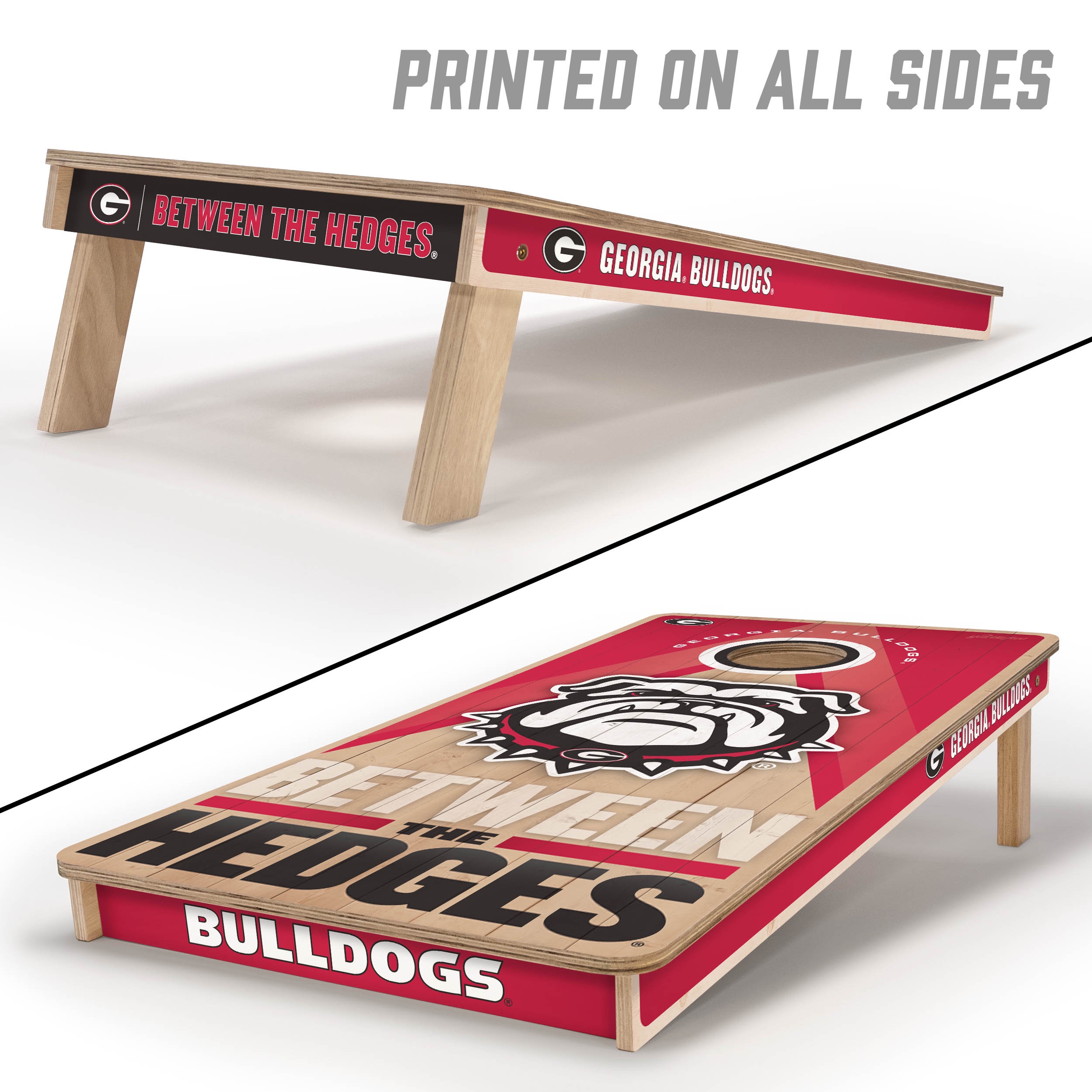 YouTheFan NCAA Georgia Bulldogs 2x4 Slogan Series Cornhole