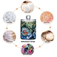 thumbnail image 6 of Yayeee 2 Pack Qtip Holder Bathroom Cotton Swab Canister with Lid Clear Dispenser Set, Red Goldfish, 6 of 6