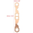 thumbnail image 2 of Unique Bargains 2pcs Exhaust Manifold Gasket for Chevy 327 305 350 383 Engine Square Port, 2 of 6