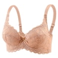 thumbnail image 5 of Noric Women's Thin Floral Lace Underwire Bra Adjustable Straps Lift stay-Sag Side Support Comfort Shaping Bustier, 5 of 8
