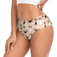 thumbnail image 2 of Fotbe Beagle Dog On Brown Calzones Estampados para Mujer – Ropa Interior de Algodón, Cómoda, Suave y Elástica-Small, 2 of 6