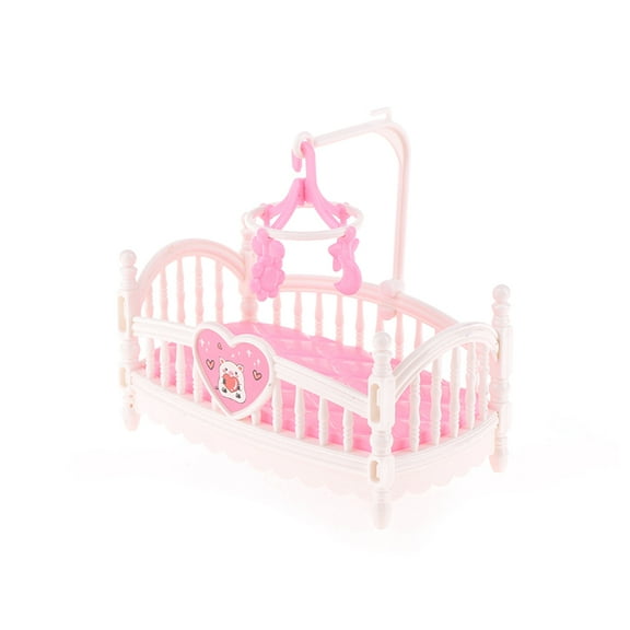 1:12 Dollhouse Miniature Baby Room Bassinet Bed Cradle Bed Furniture Model Decor Toy Doll House Accessories