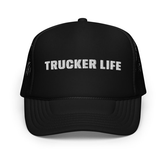Trucker Life Foam Trucker Hat (Black)
