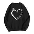 thumbnail image 4 of Penkiiy Personalized Nickname Mom Grandma Hearts with Kid Names Sweatshirt, Christmas Mom Grandma Shirt Gifts for Women Black, 4 of 5