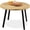 Natural, variant on Best Choice Products 35.5in Mid-Century Modern Round Dining Table w/ Steel Legs, Adjustable Feet - Gray