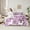 Purple, variant on Castle Fairy Kids Kawaii Unicorn Twin Bedding Sets,Chic Flowers Bedding Comforter Set