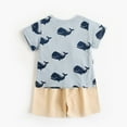 thumbnail image 5 of WIBACKER Baby Boys Cartoon Shark Short Sleeve T Shirts Shorts Summer Casual Outfits/2-3T, 5 of 11