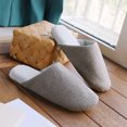 thumbnail image 5 of Aueoeo Slippers for Women Outdoor, Womens Memory Foam Slippers Indoor Warm Winter House Slippers Slip on Cotton Bedroom Slippers, 5 of 7
