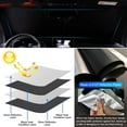 thumbnail image 5 of Canvcle Custom Fit Windshield Sunshade for Honda Accord 2013 2014 2015 2016 2017 Foldable Sun Visor Protector Blocks UV Rays Keep Your Car Cooler, 5 of 6