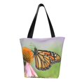 thumbnail image 1 of Fotbe A monarch butterfly Bolsa de Playa con Estampado, Bolsa de Hombro, Bolsa de Mano Espaciosa, Bolsa de Viaje Ligera, Bolsa de Compras Versátil, 1 of 6