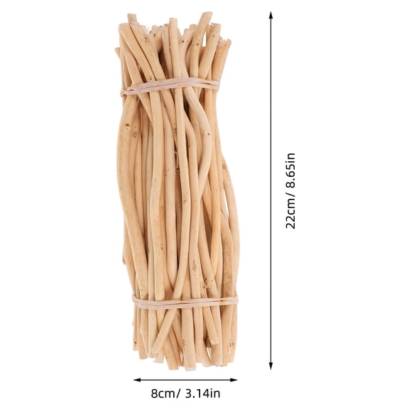 OFFIGAM 50pcs Beige Wood Logs for Crafts and Rustic Decor, Ideal for Projects, Stem Decorations