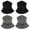 2 Black + 2 Gray, variant on HOMEIORA Neck Warmer Fleece Neck Gaiter Warmer Soft Fleece Face Scarf Mask Winter Neck Warmer for Men Women, Windproof for Cold Weather Winter, 4pcs