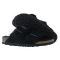 thumbnail image 4 of Birkenstock Arizona Shearling Suede Leather Narrow Unisex Shoes Size 6, Color: Black, 4 of 5