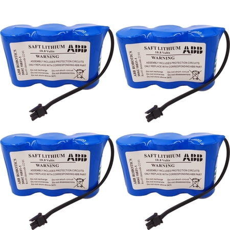 4pcs 3HAC13150-1 / 3HAC16831-1 10.8v Battery 17000mAh for ABB Robotics 3HAC 16831-1 Battery