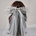 thumbnail image 1 of Tocado de novia Chaoxian estilo japonés y coreano lazo de malla accesorios para el cabello velo corto joyería vestido de novia serie femenina Mori, 1 of 4