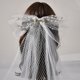 thumbnail image 1 of Tocado de novia JM Estilo japonés y coreano lazo de malla velo corto joyería vestido de novia, 1 of 4