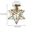 thumbnail image 6 of Aiwen Stylish Geometric Novelty Semi Flush Mount Ceiling Lamp Modern Star-Like Light Fixture, 6 of 7