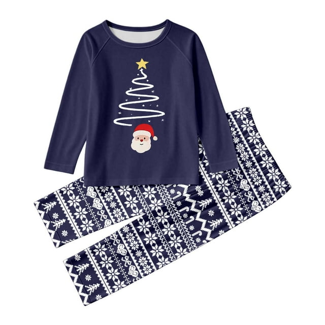 MIASHUI Ensemble de Pyjamas Assortis pour la Famille Pyjamas Assortis pour la Famille Tenue de Nuit Douillette pour la Maison pour Parents et Enfants Tenue de Nuit Festive pour les Fêtes Tout-Petit,8t
