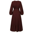 thumbnail image 5 of HJYCHN Elegant Women Long Sleeve Pullover Abaya Dress for Daily Prayer Wear and Fashion Long Dress Red XL, 5 of 5