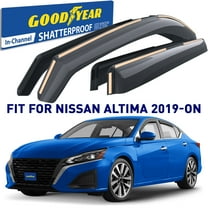 Goodyear Shatterproof in-Channel Window Deflectors for Nissan Altima 2019-2025, Rain Guards, Window Visors for Cars, Vent Deflector, Car Accessories, 4 pcs - GY008435