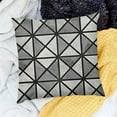 thumbnail image 2 of SHANXI  Throw Pillow Covers Geometry Grey Print Cushion Cover Soft Pillow Cases for Home Sofa Bed Chair Car Office Decorative 24x24in, 2 of 5
