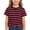 Watermelon Red, variant on Gunia Short Sleeve Shirts For Girls Striped Print Boys Casual Kids Tees Shirts Soft Comfortable Daily Wear Tshirts Tops T Shirt 2-13 Years