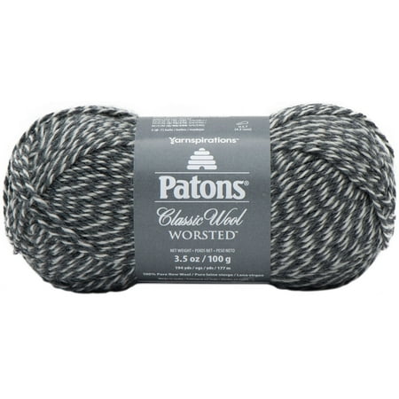UPC: 0057355320376 | Classic Wool Yarn-Dark Grey Marl Pk 5 Patons