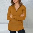 thumbnail image 3 of Quarter Zip Pullover Women Casual Fall Collared Zip Mock Neck Sweatshirt 1/4 Zipper Ribbed Knit Tunic Tops with Pocket, 3 of 9
