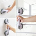thumbnail image 3 of Wrvxzio Powerful Suction Cup Bathroom Shower Support Grab Bar, White, 3 of 5
