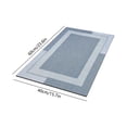 thumbnail image 3 of WWC Bath Mat, Blue Soft Geometric Bathroom Rug, Non‑Slip Absorbent Shower Mat for Bathroom and Shower, 16x24 inch, 3 of 7