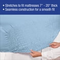 thumbnail image 5 of Collections Etc Bed Tite Soft Microfiber Sheet Set - Includes Flat Sheet, Fitted Sheet, and 2 Pillow Cases, Lilac, Full, 5 of 8