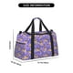 thumbnail image 3 of Disketp Pugs and Flowers Bolsa de Viaje Tipo Duffle, Bolso de Mano para Fin de Semana para Mujer, Bolsa de Gimnasio Ligera para Hombre, Esencial para Viajes, 3 of 7