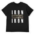 thumbnail image 3 of Iron Sharpens Iron Dandy Men's Cotton Short Sleeve HD Print Tee for Casual T-Shirt Crew Neck Top Black XL, 3 of 7