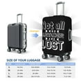 thumbnail image 2 of Travel Luggage Cover Protector - Not All Who Wander Are Lost k Anti-Scratch Suitcase Covers Fits 18-32 Inch Luggage, 2 of 5