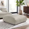 thumbnail image 2 of Modular Ottoman Chair, Brown, Fabric, Living Room Lounge Cafe Lobby Hospitality Restaurant, Modern Contemporary, HB37170, 2 of 7